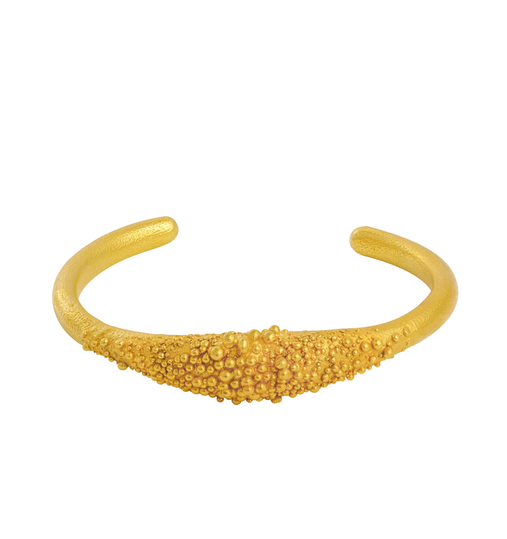 Sea Foam Gold Bangle