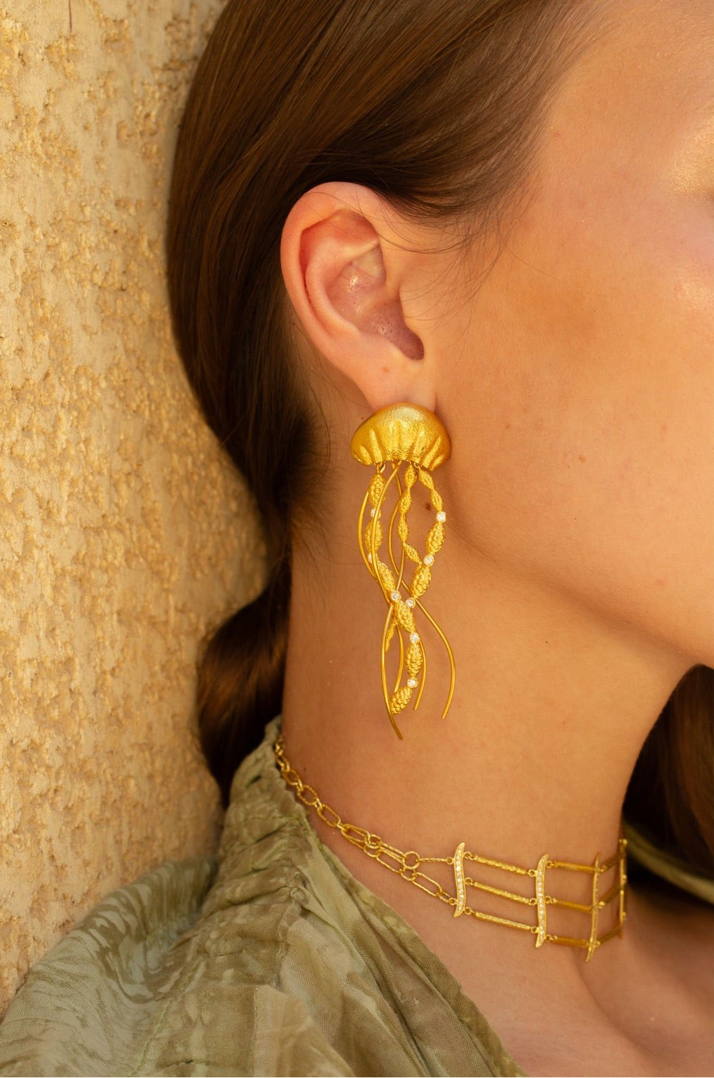 Swirling Jellyfish Earrings