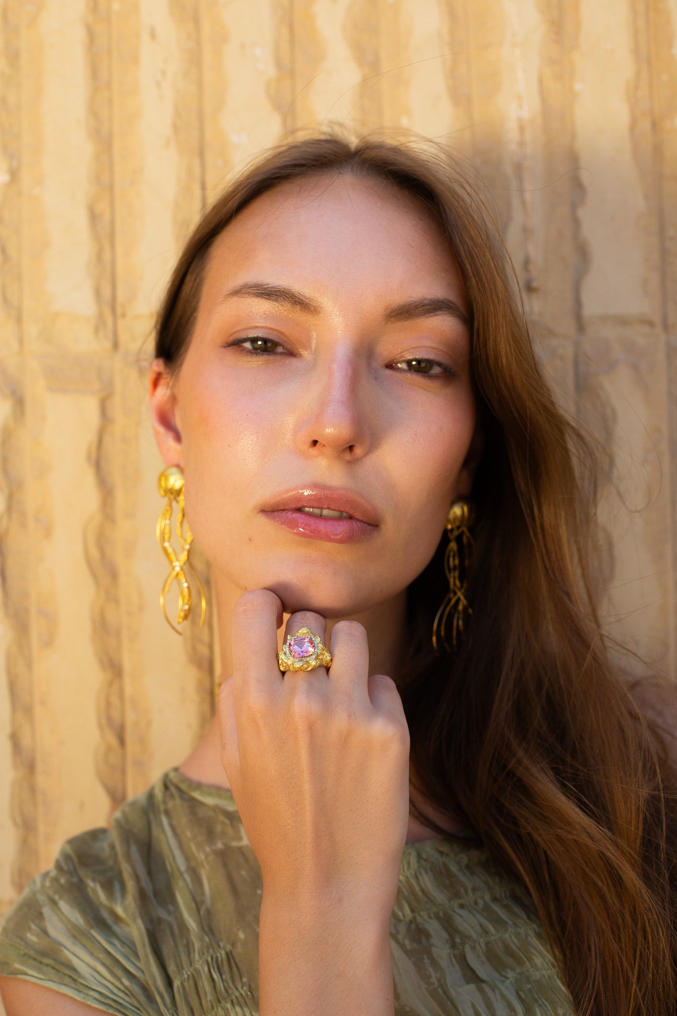 Pink Tourmaline Tides Ring