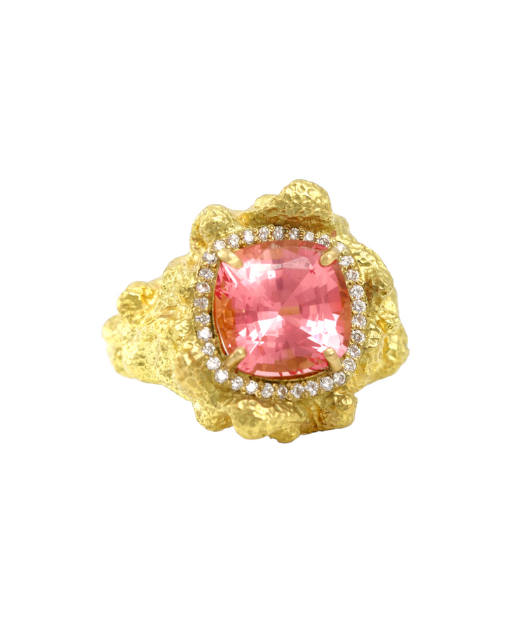 Pink Tourmaline Tides Ring