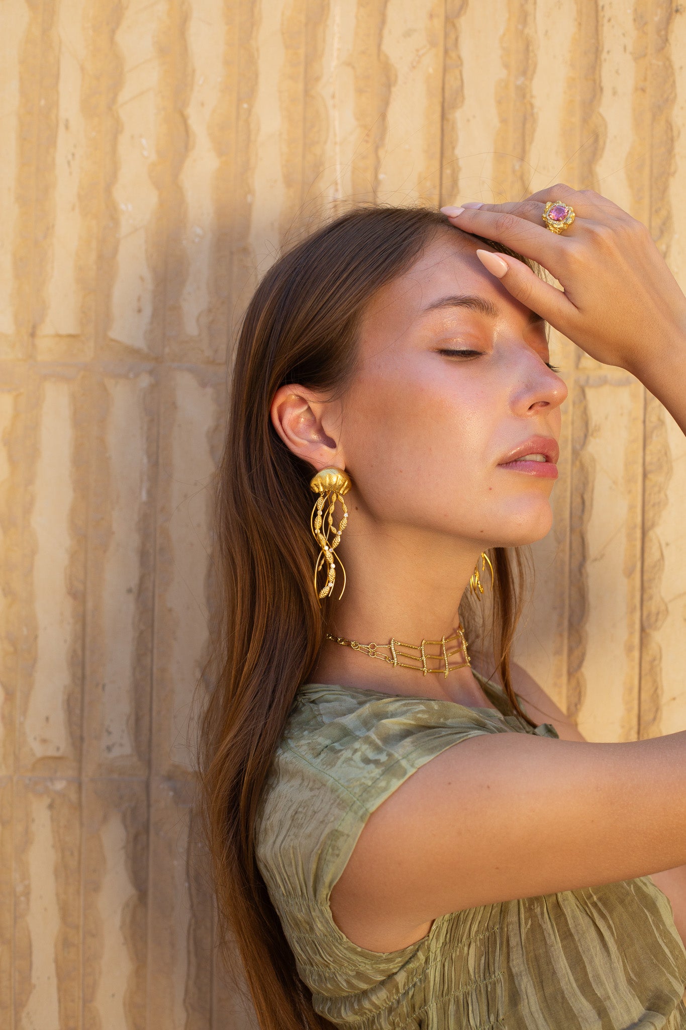 Swirling Jellyfish Earrings
