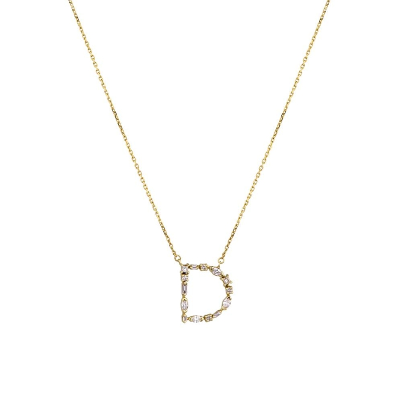 Personalized letter Diamond pendant