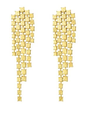 Golden Pebbles Tassle Earrings
