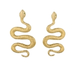 Hand Hammered Snake Earrings