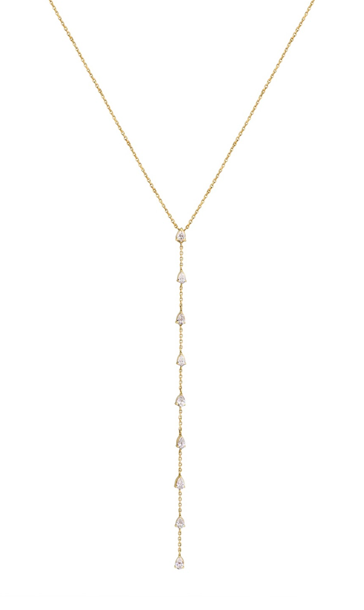 Infinity Diamond Pear-cut Necklace